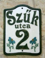 Házszámtábla 7-3 Házszámtábla 7-3