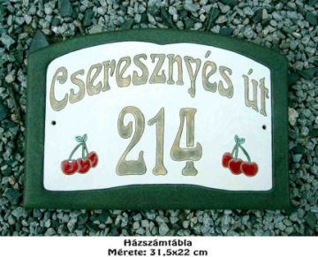 Házszámtábla 2-4